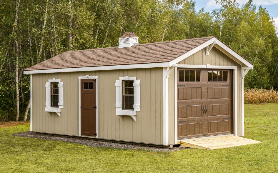 Clay Elite Carriage Shed built by Adirondack Storage Barns