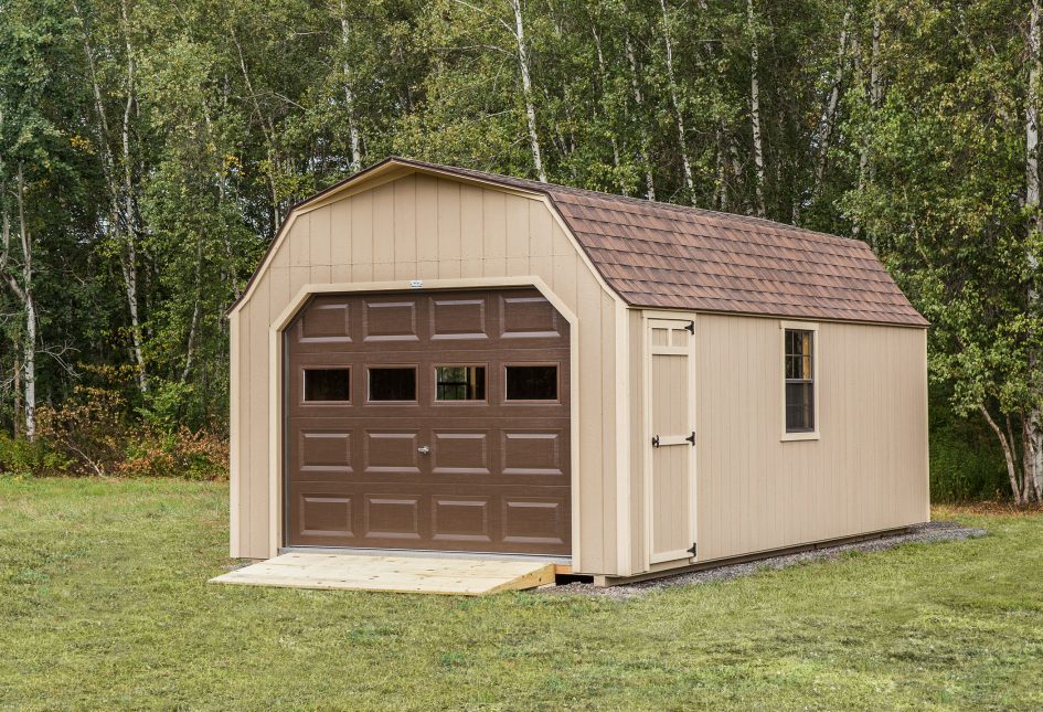 Buckskin High Barn Carriage Shed built by Adirondack Storage Barns