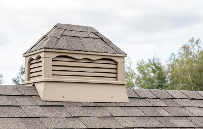 Cupola on a Red Elite Utility Shed built by Adirondack Storage Barns