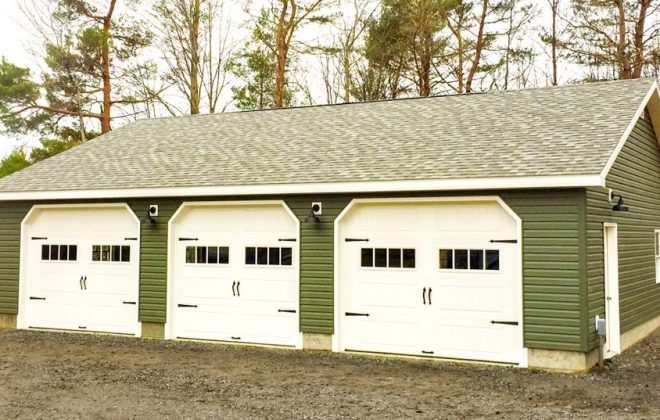 Pequea Green 5/12 Standard Garage built by Adirondack Storage Barns