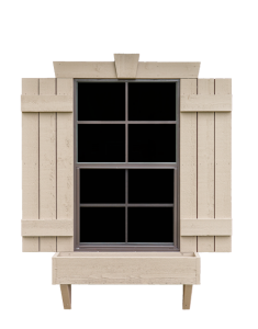 Cedar Wood Elite Shutters and Flower Boxes