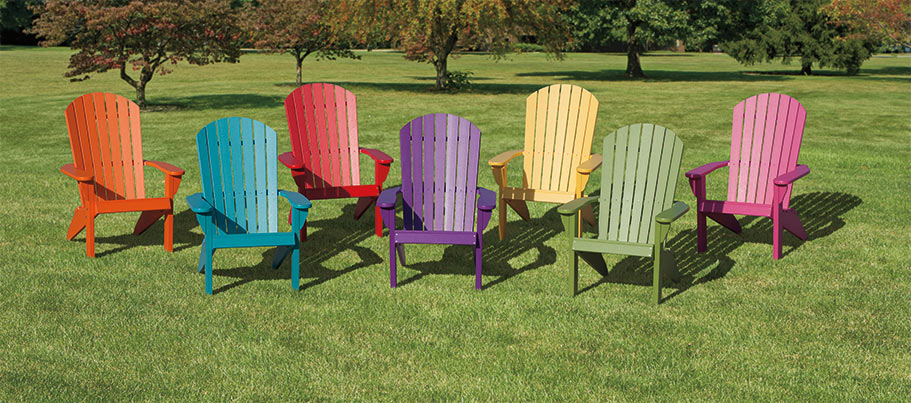 Outdoor lawn furniture by Adirondack Storage Barns