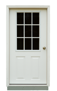 Short Fiberglass 3’ Entry Door (solid or w/window)