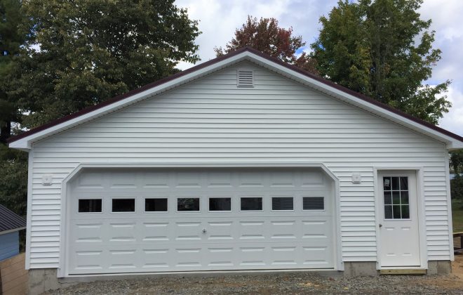 5/12 Standard Garage built by Adirondack Storage Barns