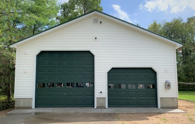 5/12 Standard Garage built by Adirondack Storage Barns