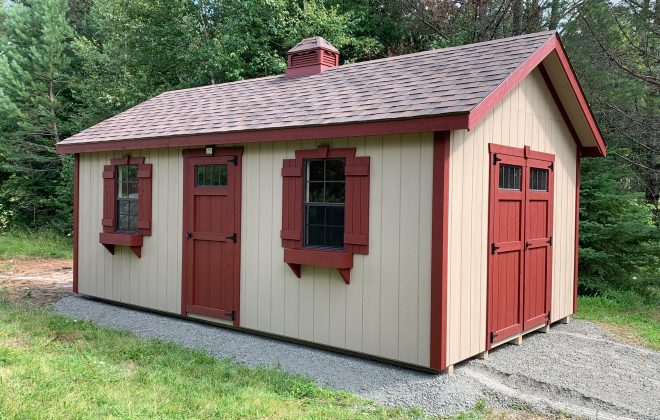 Elite Utility Shed built by Adirondack Storage Barns