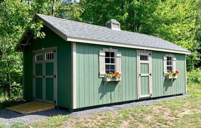 Elite Utility Shed built by Adirondack Storage Barns