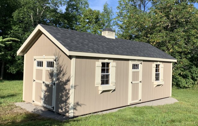 Elite Utility Shed built by Adirondack Storage Barns