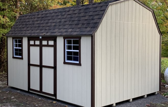 High Barn Storage Shed w/Extra Window built by Adirondack Storage Barns