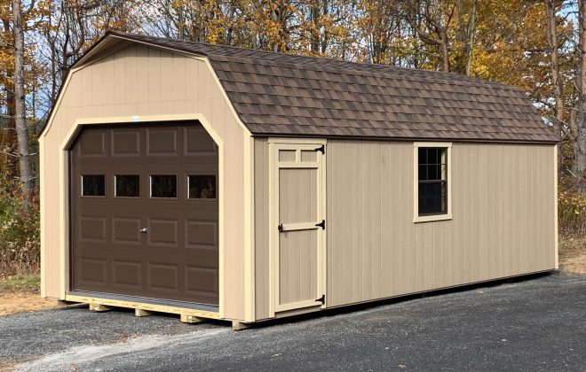 High Barn Carriage Shed Garage built by Adirondack Storage Barns