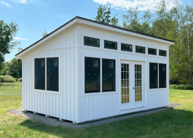 White Elite Studio Shed